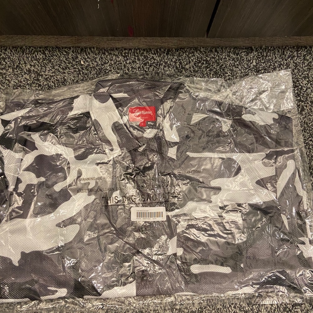 Supreme brand Camo Mesh button down shirt - Picture 3 of 6